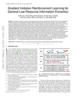 Gradient Imitation Reinforcement Learning for General Low-Resource
  Information Extraction