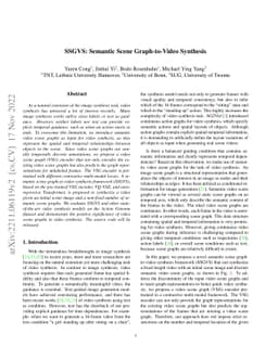 SSGVS: Semantic Scene Graph-to-Video Synthesis