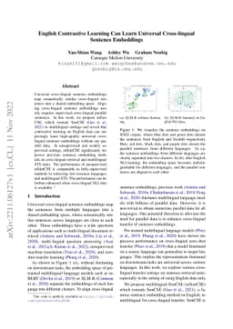 English Contrastive Learning Can Learn Universal Cross-lingual Sentence
  Embeddings