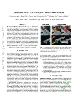HOReeNet: 3D-aware Hand-Object Grasping Reenactment