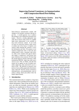 Improving Factual Consistency in Summarization with Compression-Based
  Post-Editing