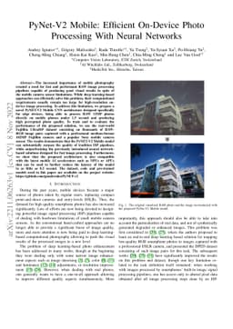 PyNet-V2 Mobile: Efficient On-Device Photo Processing With Neural
  Networks