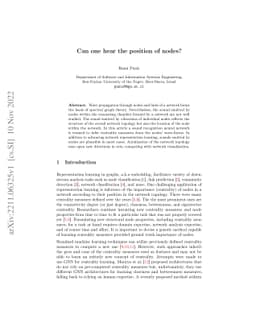Can one hear the position of nodes?