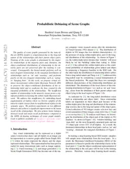 Probabilistic Debiasing of Scene Graphs