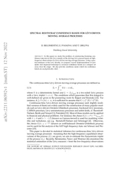 Spectral bootstrap confidence bands for Lévy-driven moving average
  processes