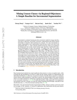 Mining Unseen Classes via Regional Objectness: A Simple Baseline for
  Incremental Segmentation
