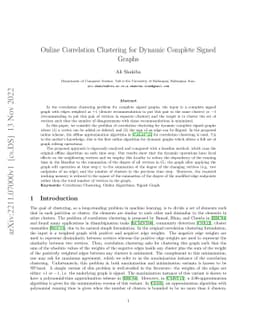 Online Correlation Clustering for Dynamic Complete Signed Graphs