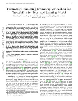 FedTracker: Furnishing Ownership Verification and Traceability for
  Federated Learning Model