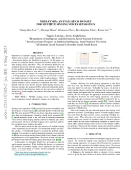 MedleyVox: An Evaluation Dataset for Multiple Singing Voices Separation