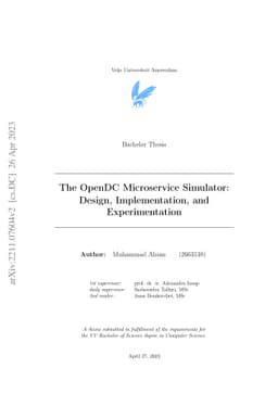 The OpenDC Microservice Simulator: Design, Implementation, and
  Experimentation