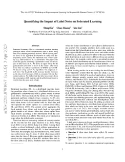 Quantifying the Impact of Label Noise on Federated Learning