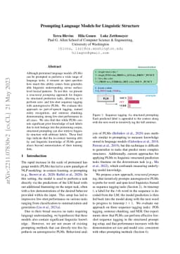 Prompting Language Models for Linguistic Structure