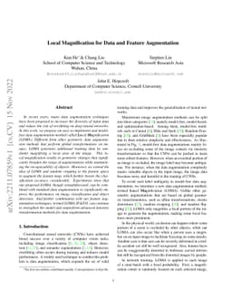 Local Magnification for Data and Feature Augmentation