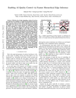 Enabling AI Quality Control via Feature Hierarchical Edge Inference