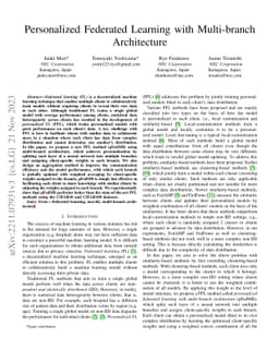 Personalized Federated Learning with Multi-branch Architecture