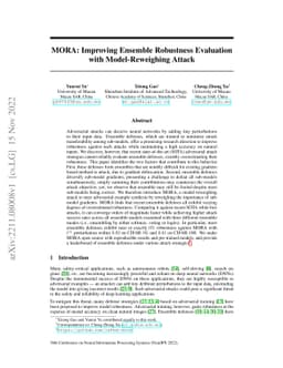 MORA: Improving Ensemble Robustness Evaluation with Model-Reweighing
  Attack