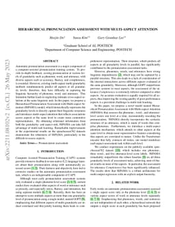 Hierarchical Pronunciation Assessment with Multi-Aspect Attention