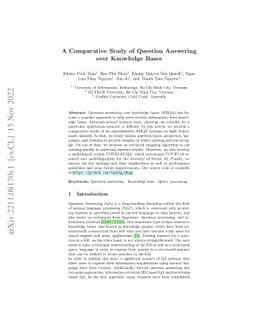 A Comparative Study of Question Answering over Knowledge Bases