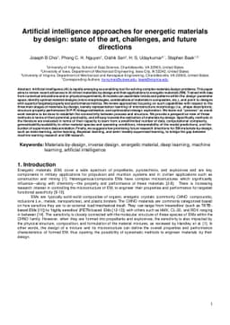 Artificial intelligence approaches for materials-by-design of energetic
  materials: state-of-the-art, challenges, and future directions