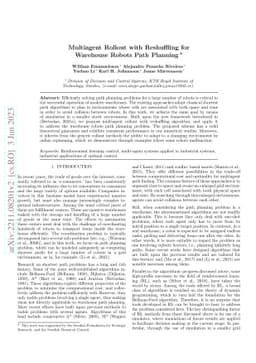 Multiagent Rollout with Reshuffling for Warehouse Robots Path Planning