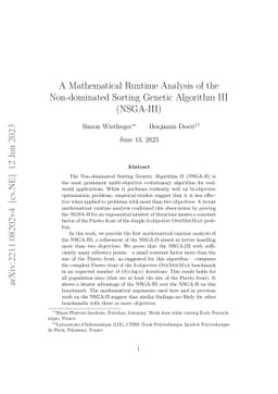 A Mathematical Runtime Analysis of the Non-dominated Sorting Genetic
  Algorithm III (NSGA-III)