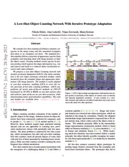 A Low-Shot Object Counting Network With Iterative Prototype Adaptation