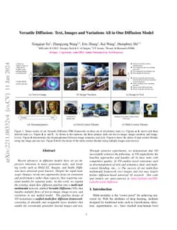 Versatile Diffusion: Text, Images and Variations All in One Diffusion
  Model