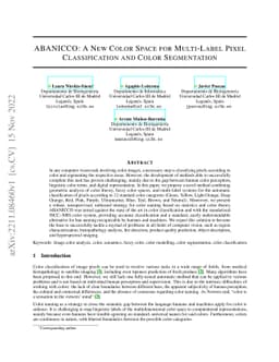 ABANICCO: A New Color Space for Multi-Label Pixel Classification and
  Color Segmentation