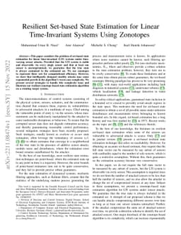 Resilient Set-based State Estimation for Linear Time-Invariant Systems
  Using Zonotopes
