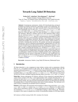 Towards Long-Tailed 3D Detection