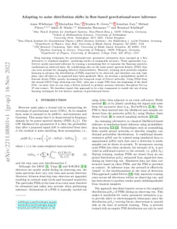 Adapting to noise distribution shifts in flow-based gravitational-wave
  inference