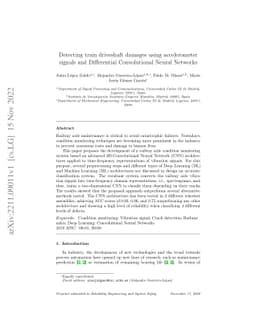 Detecting train driveshaft damages using accelerometer signals and
  Differential Convolutional Neural Networks