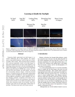 Learning to Kindle the Starlight