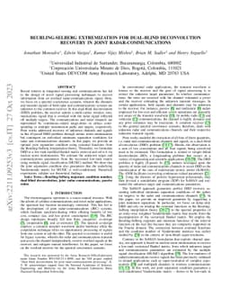 Beurling-Selberg Extremization for Dual-Blind Deconvolution Recovery in
  Joint Radar-Communications