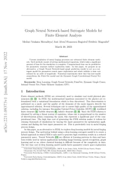 Graph Neural Network-based Surrogate Models for Finite Element Analysis