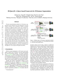 3D-QueryIS: A Query-based Framework for 3D Instance Segmentation