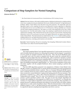 Comparison of Step Samplers for Nested Sampling