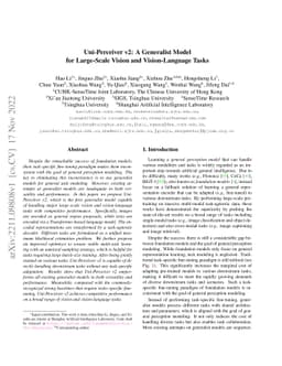 Uni-Perceiver v2: A Generalist Model for Large-Scale Vision and
  Vision-Language Tasks