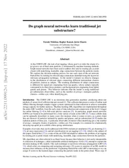 Do graph neural networks learn traditional jet substructure?