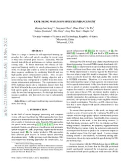 Exploring WavLM on Speech Enhancement