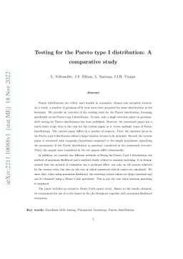 Testing for the Pareto type I distribution: A comparative study