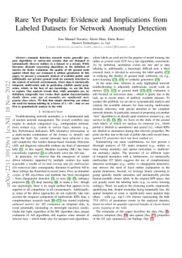 Rare Yet Popular: Evidence and Implications from Labeled Datasets for
  Network Anomaly Detection