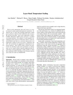 Layer-Stack Temperature Scaling