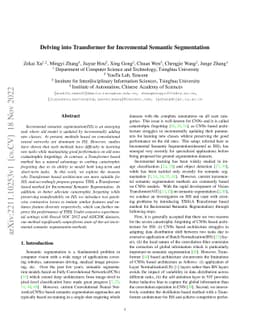 Delving into Transformer for Incremental Semantic Segmentation