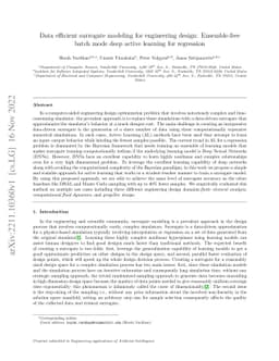 Data efficient surrogate modeling for engineering design: Ensemble-free
  batch mode deep active learning for regression