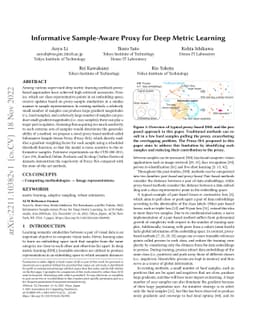 Informative Sample-Aware Proxy for Deep Metric Learning