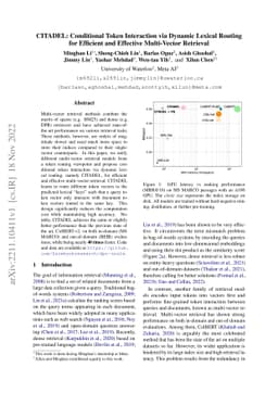 CITADEL: Conditional Token Interaction via Dynamic Lexical Routing for
  Efficient and Effective Multi-Vector Retrieval