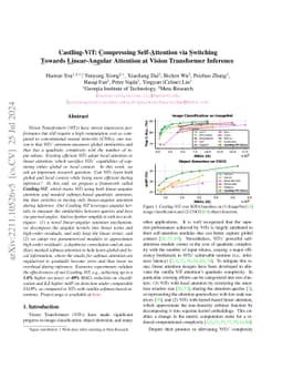 Castling-ViT: Compressing Self-Attention via Switching Towards
  Linear-Angular Attention at Vision Transformer Inference