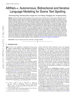 ABINet++: Autonomous, Bidirectional and Iterative Language Modeling for
  Scene Text Spotting