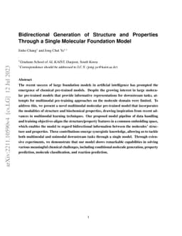 Bidirectional Generation of Structure and Properties Through a Single
  Molecular Foundation Model